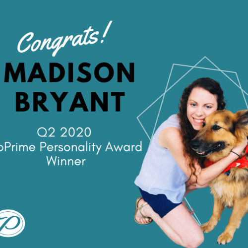 GoPrime Personality Award Winner