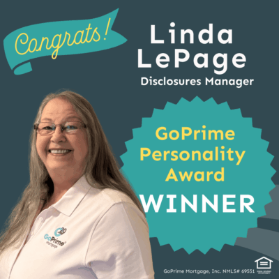 Linda LePage wins quarterly GoPrime Personality award